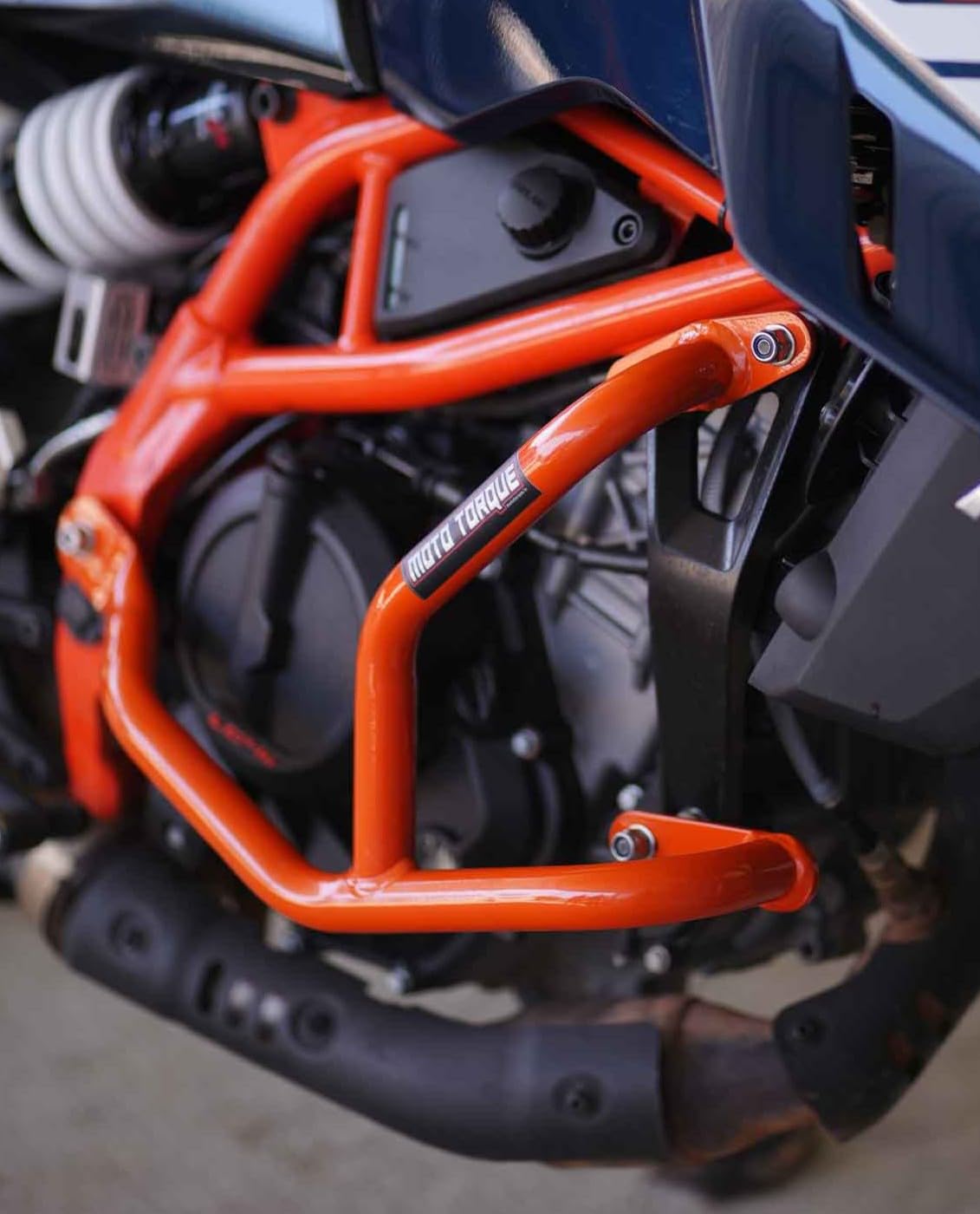 Beetle Crash Guard for KTM Duke 250/390 Gen-3 (Orange)-image-6
