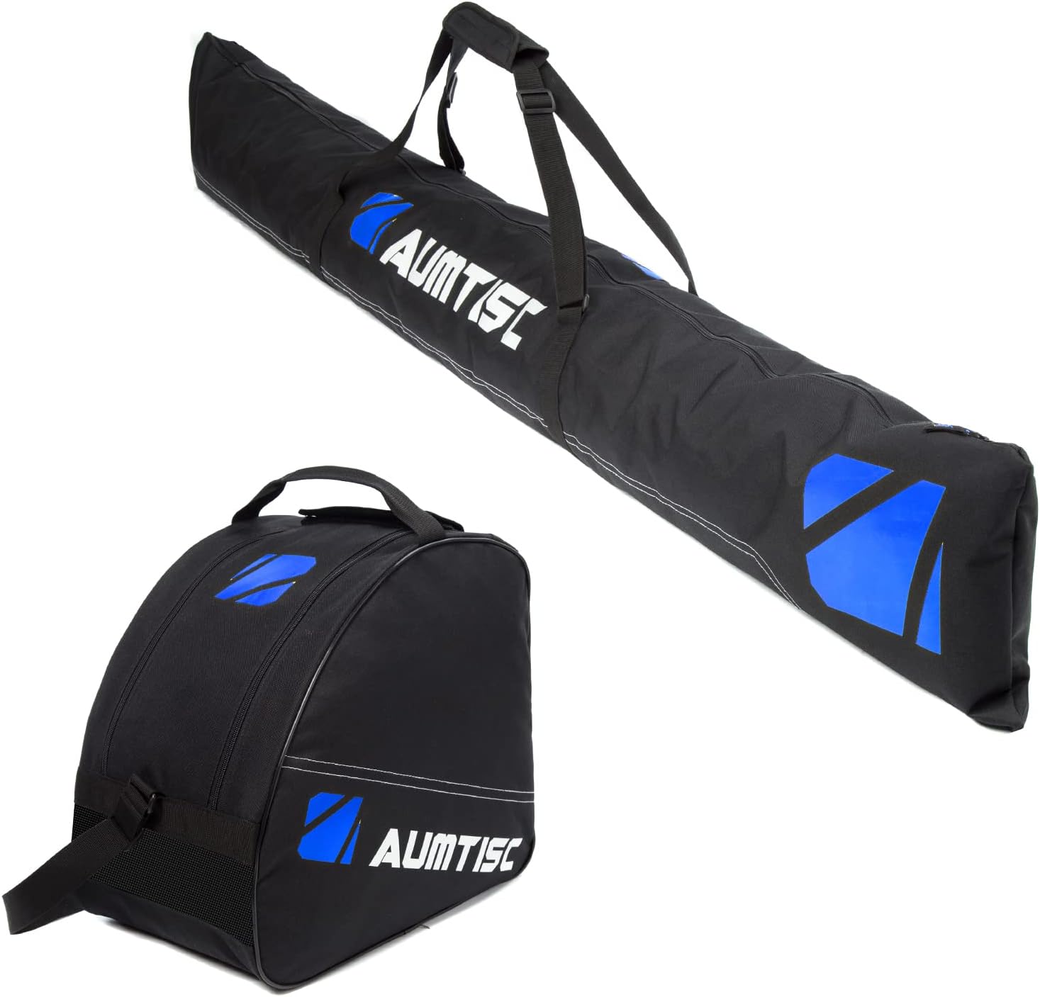 AUMTISC Ski Bag Padded 2 Piece Ski and Boot Bag Combo for 1 Pair of Ski
