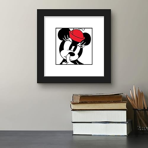 Miniatura 5 de Trends International Gallery Pops Disney Mickey Mouse - Minnie Expressions - Póster de pared secreto, 12 x 12 pulgadas, versión enmarcada en negro