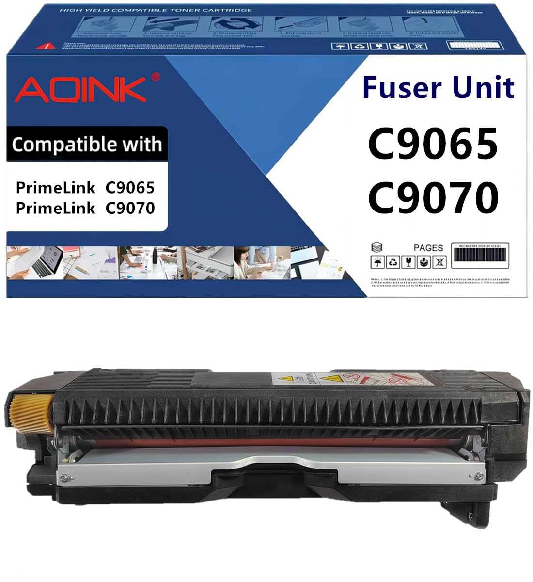 AQINK C9065 C9070 Fuser Kit Replacement for Xerox C9065 C9070 Fuser Unit Compatible with Xerox PrimeLink C9065 C9070 Printers (1-Pack, 110V)