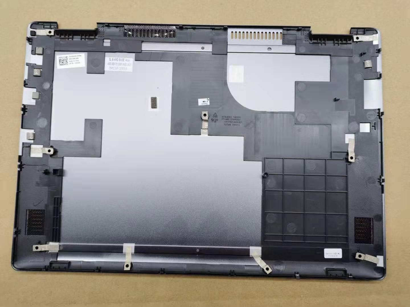 Replacement Laptop Lower Base Bottom Case Cover Assembly Part for Dell Inspiron 13 7375 0YKV69 YKV69 460.0EK03.0001 Silver