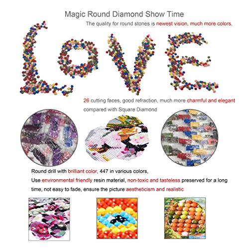 Kit per pittura a mosaico 5D con strass fai da te