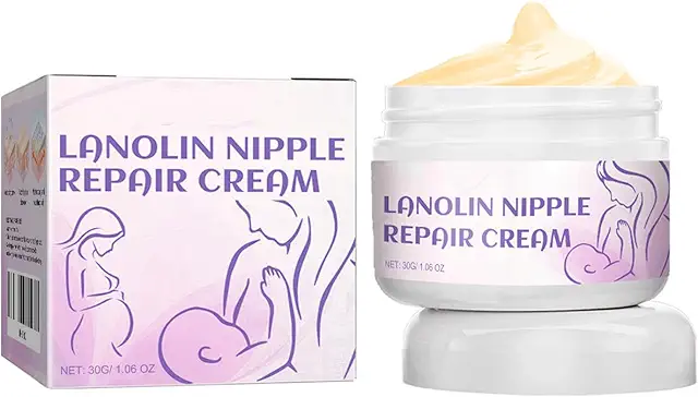 Crème Allaitement Mamelons Douleurs, Hydratation Intensive Peau Sèche, 30g