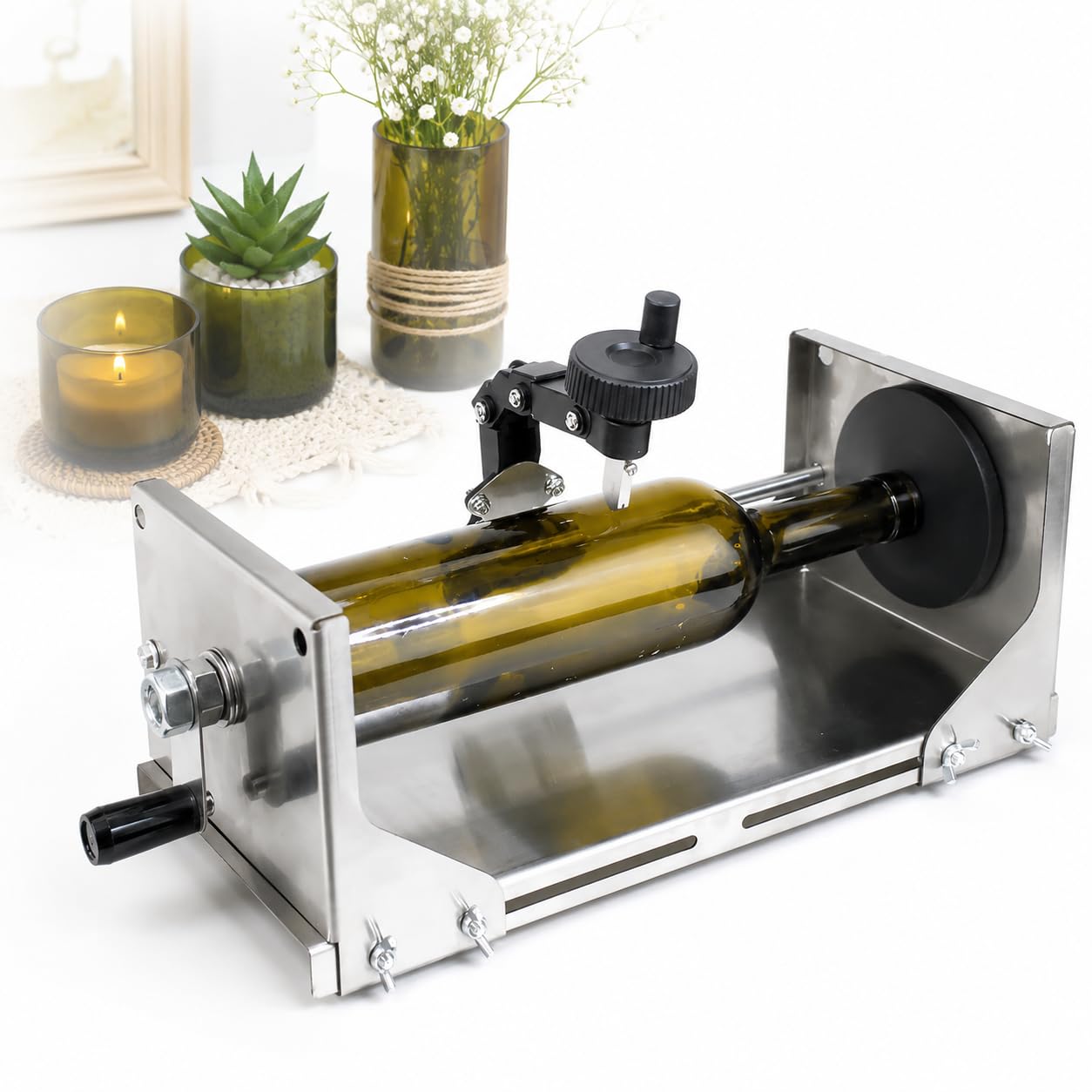 Coupe-bouteille de vin amélioré réglable 105 à 325 mm pour bouteille ronde et carrée