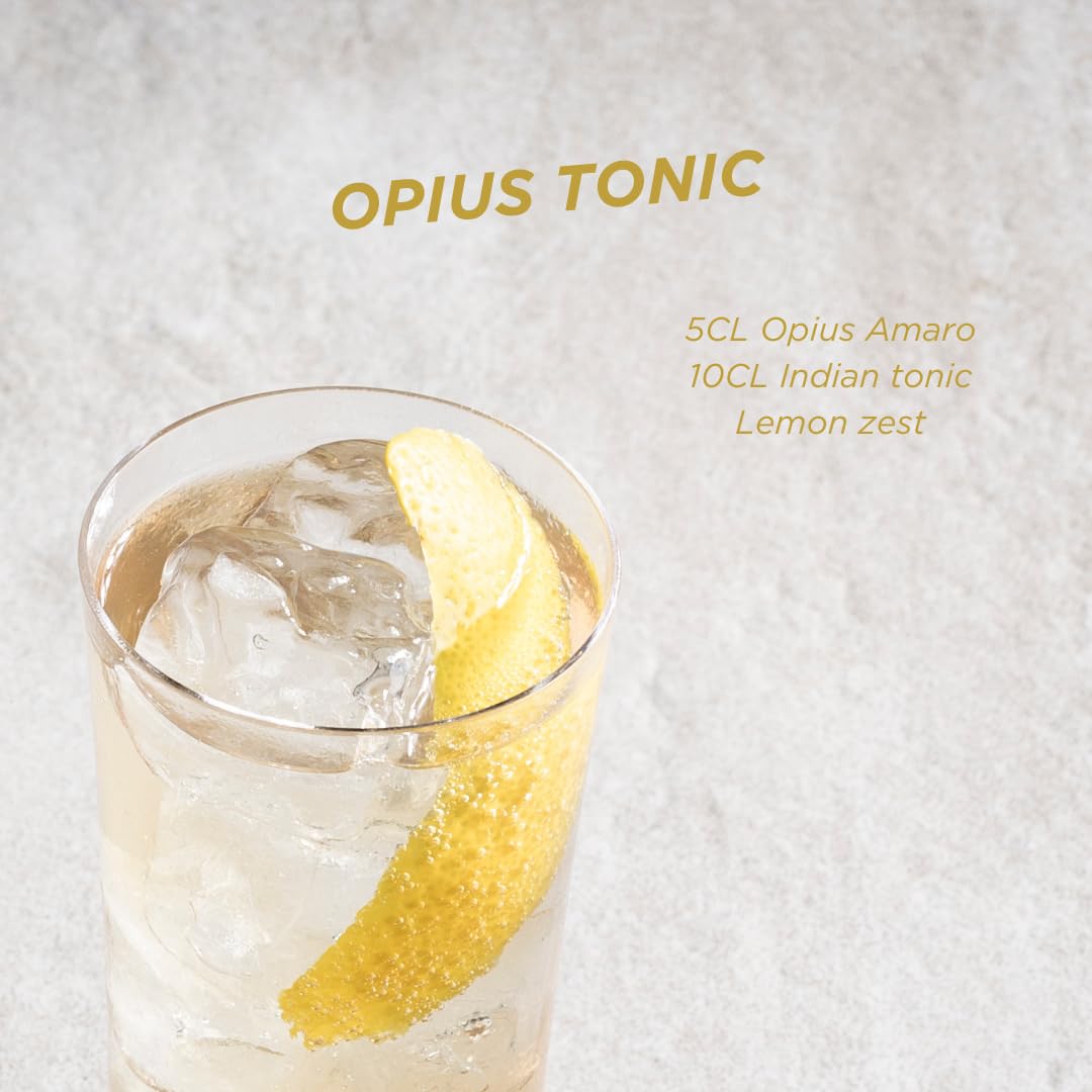 Opius Amaro Alkoholfreies Elixier 50 cl Kräutermischung Zitrus Wermutnoten Cocktails