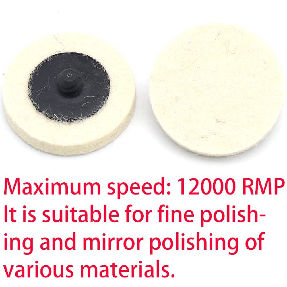 20 Disques De Polissage Feutre Laine 50 Mm (2