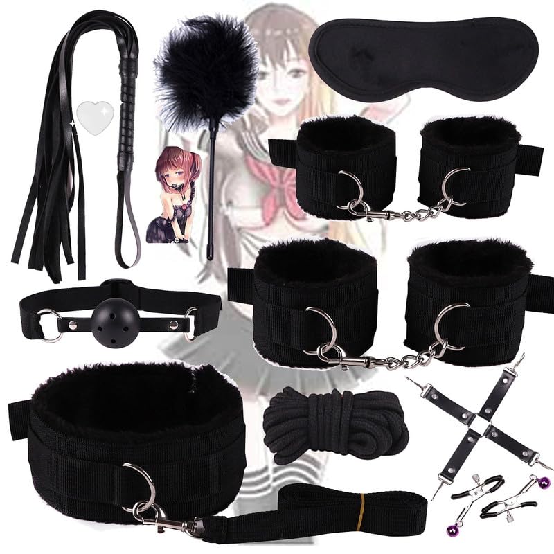 10-teiliges Schwarzes Nylon Starterset, Flexibles Trainingszubehör Für Die Ganze Familie, Geschenk Für Paare - Q-Nl