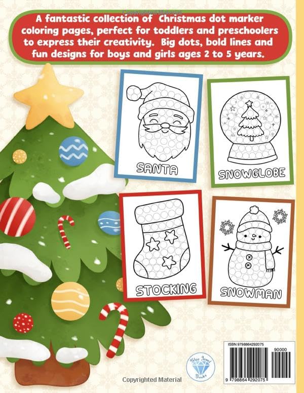 Stocking Stuffers for Toddlers: Dot Markers Activity Book: Christmas Coloring for Kids, Girls and Boys, Ages 2-4 (Christmas Stocking Stuffers and Gifts for Kids) image 3