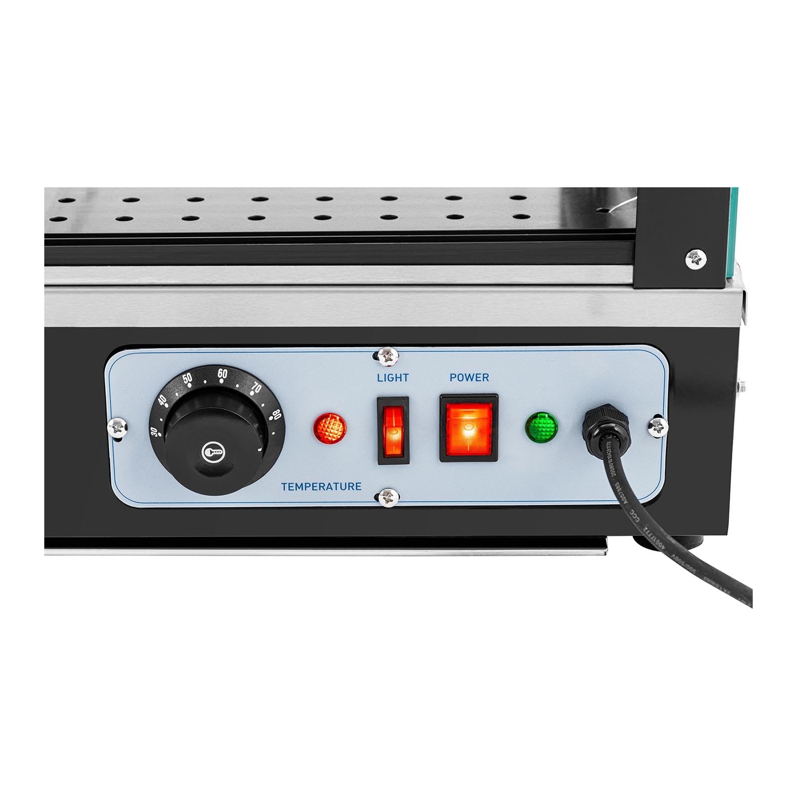 Royal Catering RC-HTDLD Comptoir chaud cm Royal Catering 1600 W Vitrine de maintien au chaud