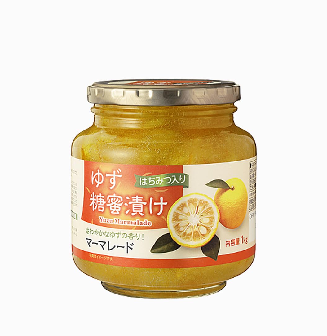 Amazon | 【大容量】ゆず糖蜜漬け ゆず茶 1kg 神戸 物産 マーマレード