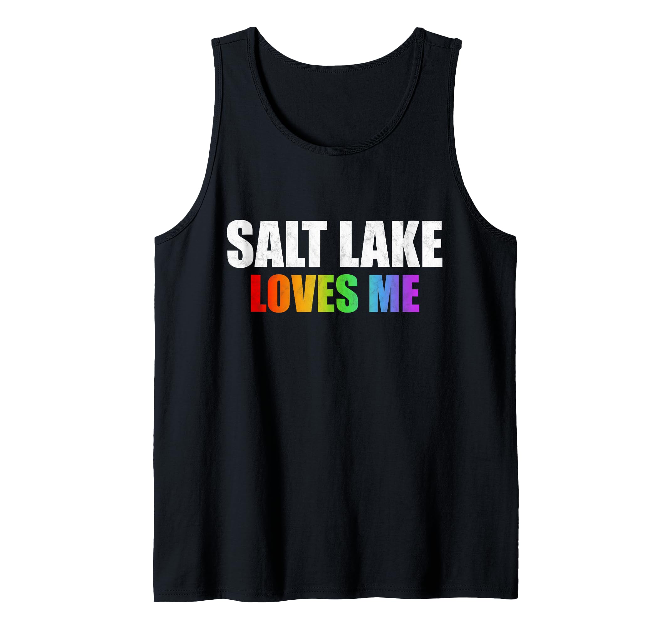 Salt Lake City Gay Pride LGBT Rainbow Love Utah Lesbian Gift Tank Top