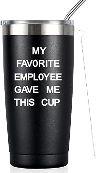 Boss Gifts for Men,My Favorite Employee Gave Me This Cup,Boss Day, Christmas, Birthday Gift for Employer,20oz Travel Mug Tumbler