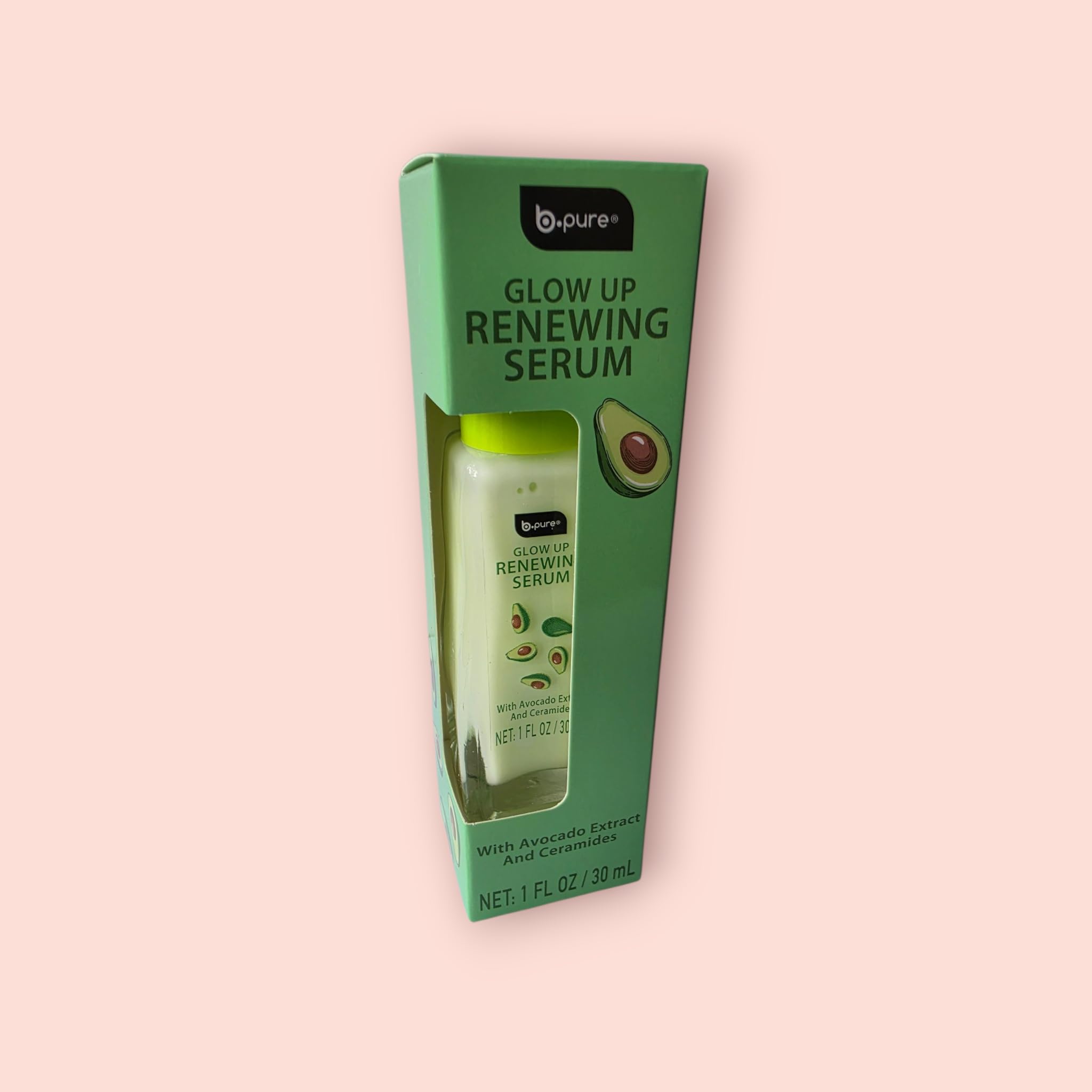Amazon.com: B.pure Glow Up Renewing Serum with Avocado Extract and