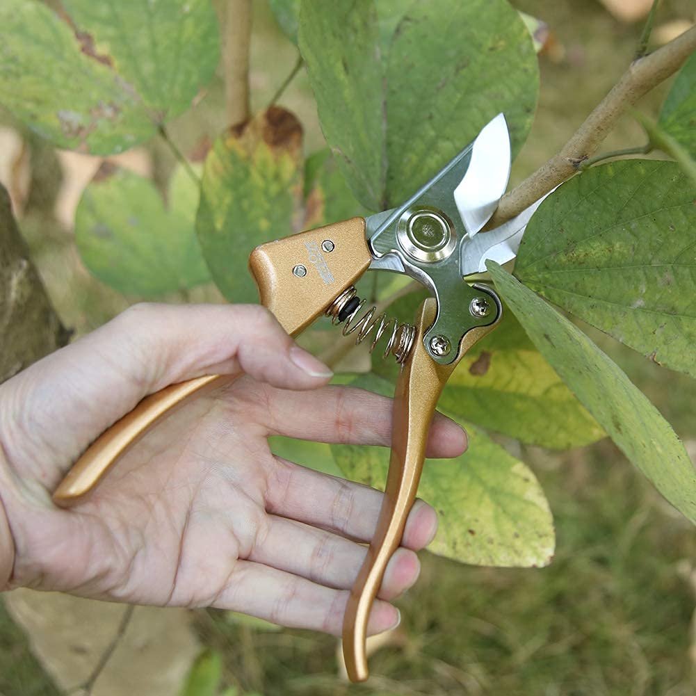 Cesoie per Alberi, cesoie da potatura, cesoie da Giardino Cesoie per Rami, cesoie per potatura a Mano, Nere
