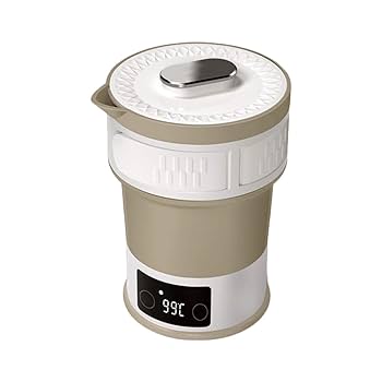 海外用ポット220v Amazon | 折りたたみトラベルケトル 600ml 電気ケトル