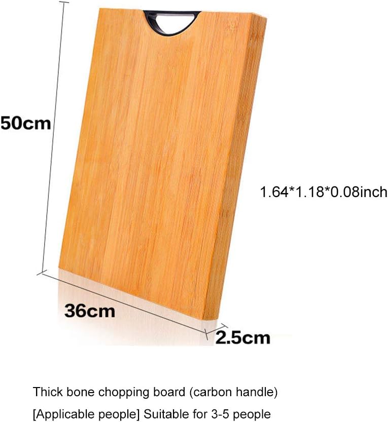 Chopping Board 4 Sizes Bamboo Kitchen Cutting Board Used to Cut Fruits/Vegetables/Meat/Bread/Rolling Board Enjoy Healthy Life with Family (Color : 60 * 39 * 1.8cm/1.96 * 1.27 * 0.0