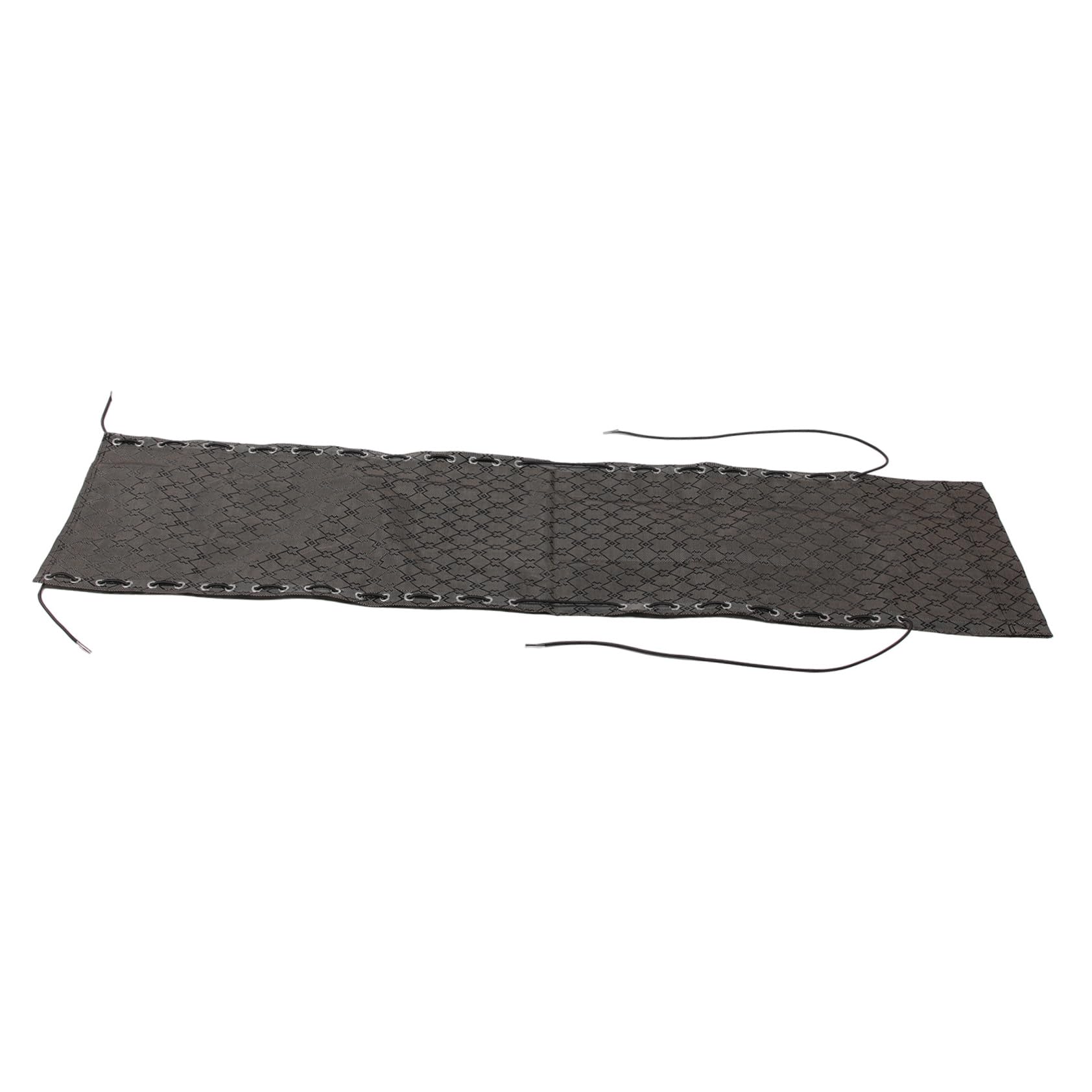 Chaise longue extérieure tissu de remplacement noir en polyester résistant
