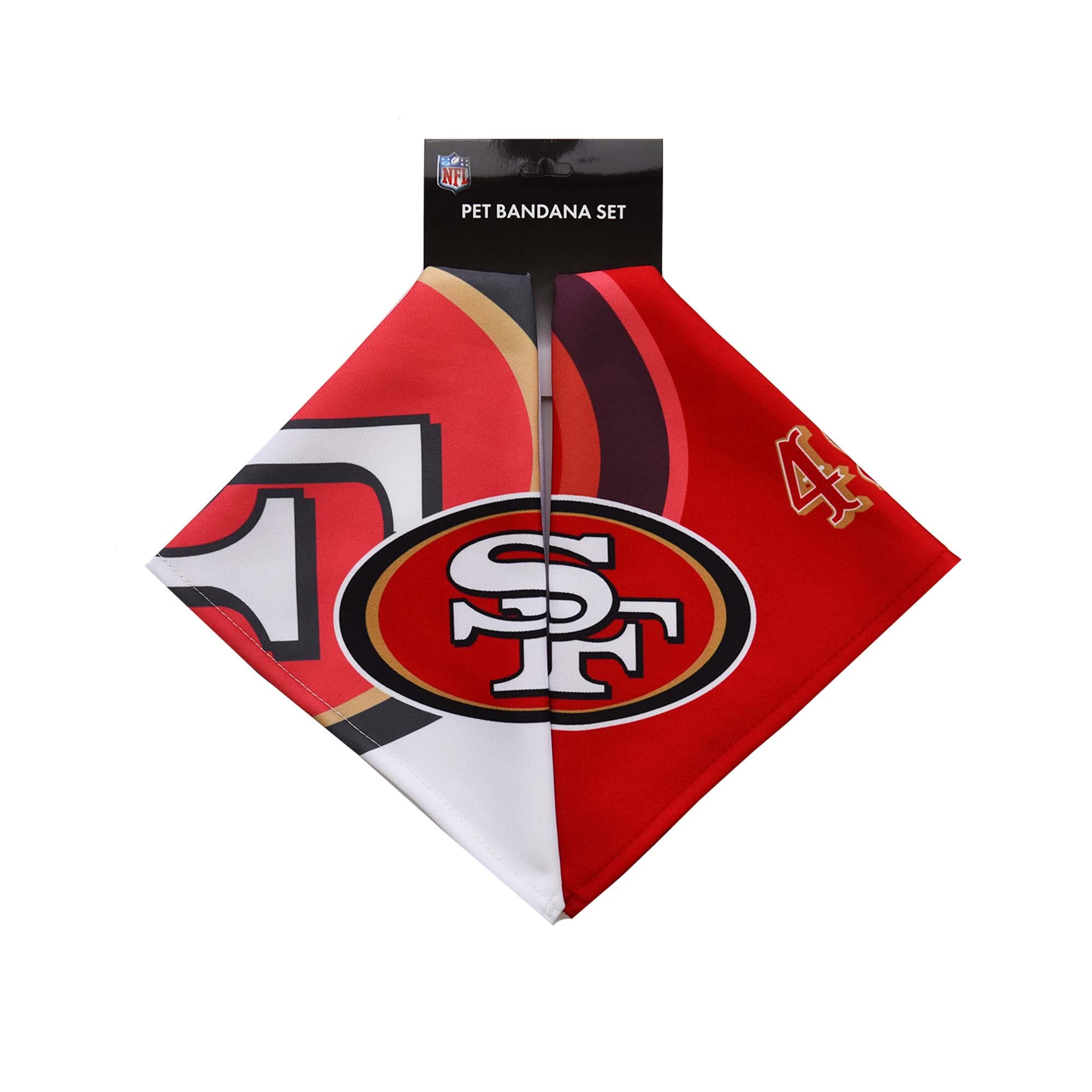 Littearth NFL San Francisco 49ers Home and Away Haustier-Bandana-Set