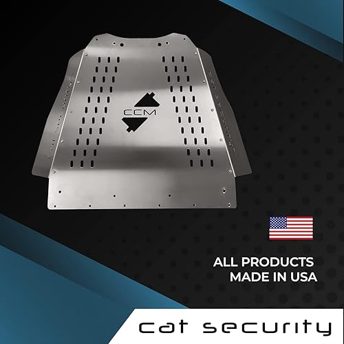 Miniatura 6 de Cat Security Conversor catalítico antirrobo protector de protección para Sequoia y Tundra 2007-2021 Molino acabado de aluminio 18"