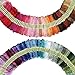ATDAWN Rainbow Color Embroidery Thread,Cross Stitch Threads, Bracelets Floss, Crafts Floss (200 Colour)