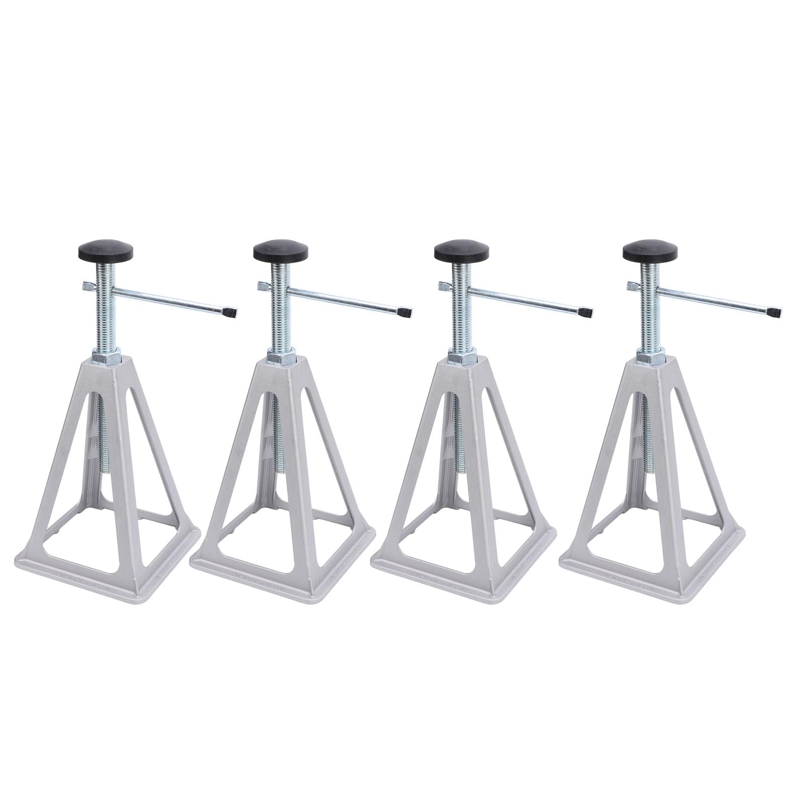 Gatos Estabilizadores Ajustables para Vehículos Recreativos, 4 Piezas de Soportes de Aluminio, Gatos de Tornillo de Nivelación de Carga de 2,7 T para Remolques de Viaje,