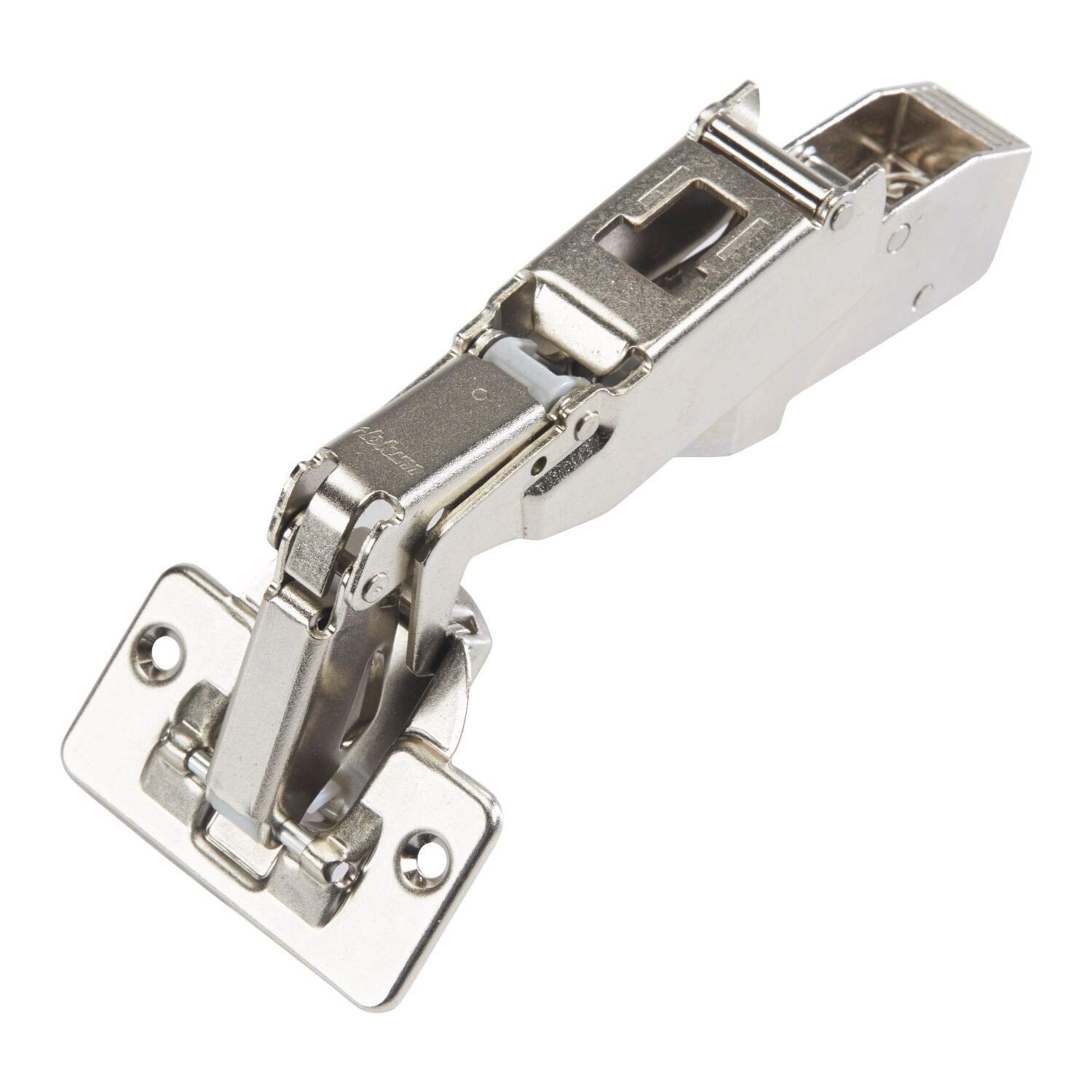 Blum Silver Nickel-Plated Metal 170-degree Clip-top Half-Crank Screw-on Self-Closing Cabinet Hinges (Pack of 5)