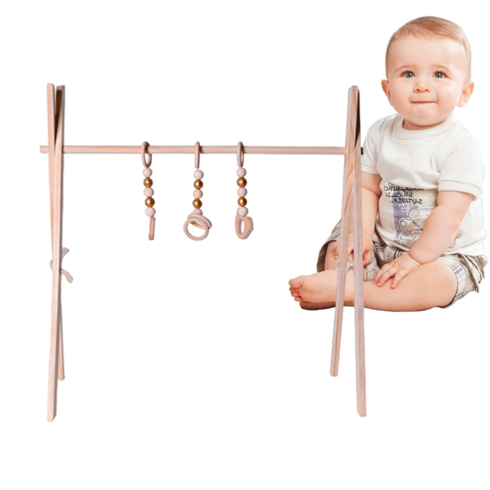 Arche D'éveil En Bois Bébé, Arche Portique Deveil Eveil Bebe Bois Arche De Jeux Bébé, Jouet Naissance Cadeaux, Jouet Actif Pour Chambre De Bébé, Trappez De Jeu En Bois Pour Bébé