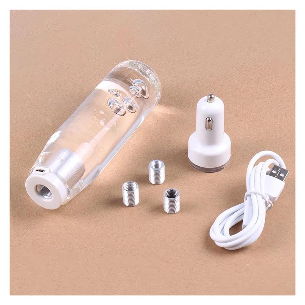 HYASDBWE Crystal Bubble Universal Shift Knob Manual 10/15/20CM Car Gear Shift Knob with LED Shifter Lever Gear Shifter Parts(15CM)