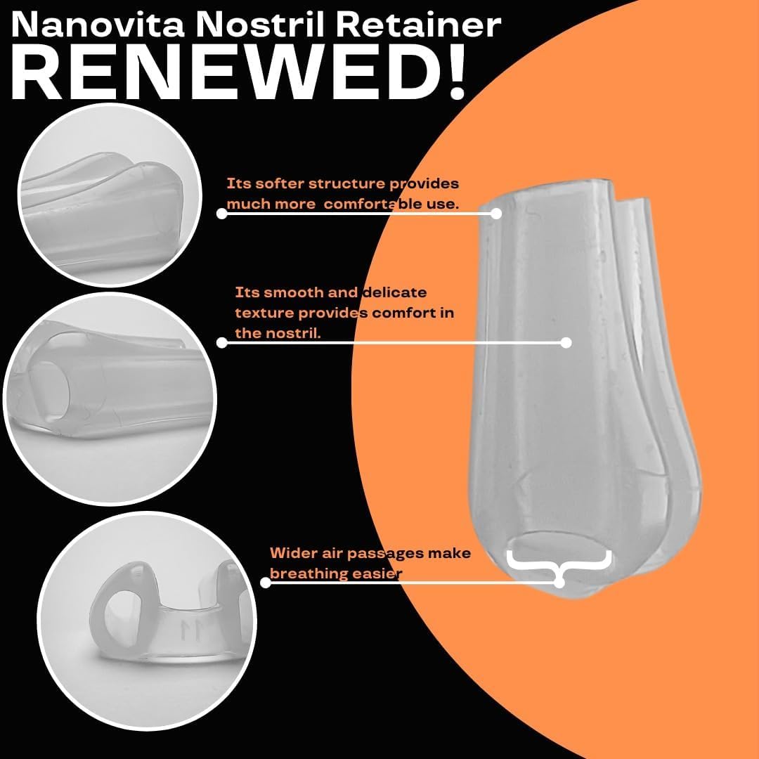 Nostril Retainer, podpórka do nozdrza po plastyce nosa, silikon medyczny, przezroczysty, wiele rozmiarów (9)