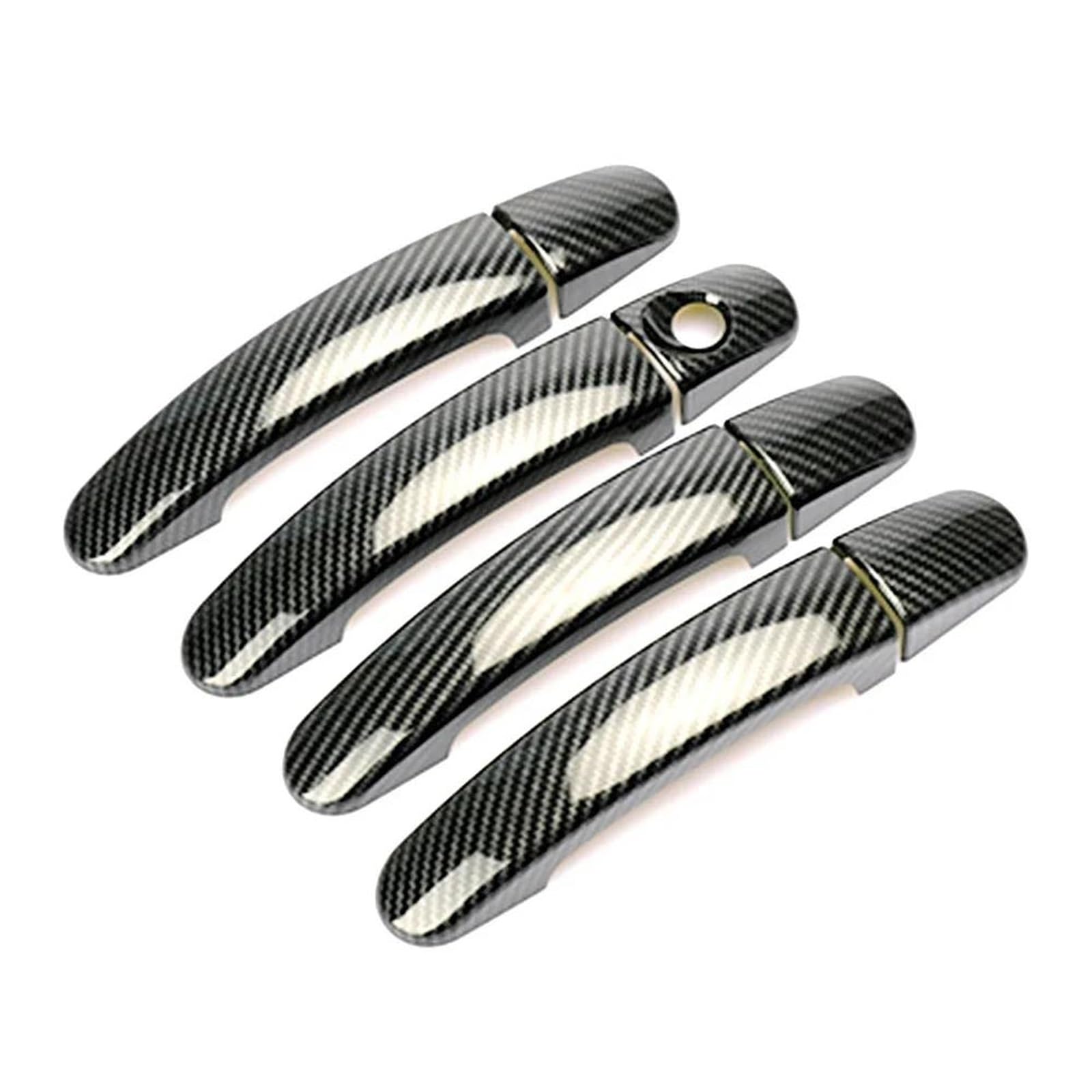 NOHEEU Auto Exterior Door Handle Covers Styling Stickers Decorative Parts for Ford for Escape for Kuga 2013-2018(Black A)
