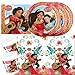 Avalor - Set di 37 pezzi Elena per feste con piatti, bicchieri, tovaglie, per 8 bambini