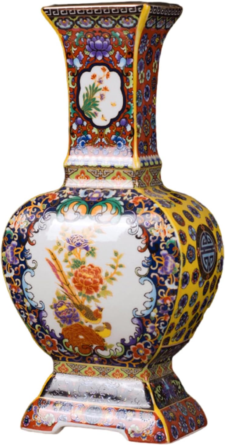 Antique Chinese Craft Classical Ceramic Home Decoration Craft Ornament for Elegant Desk Display