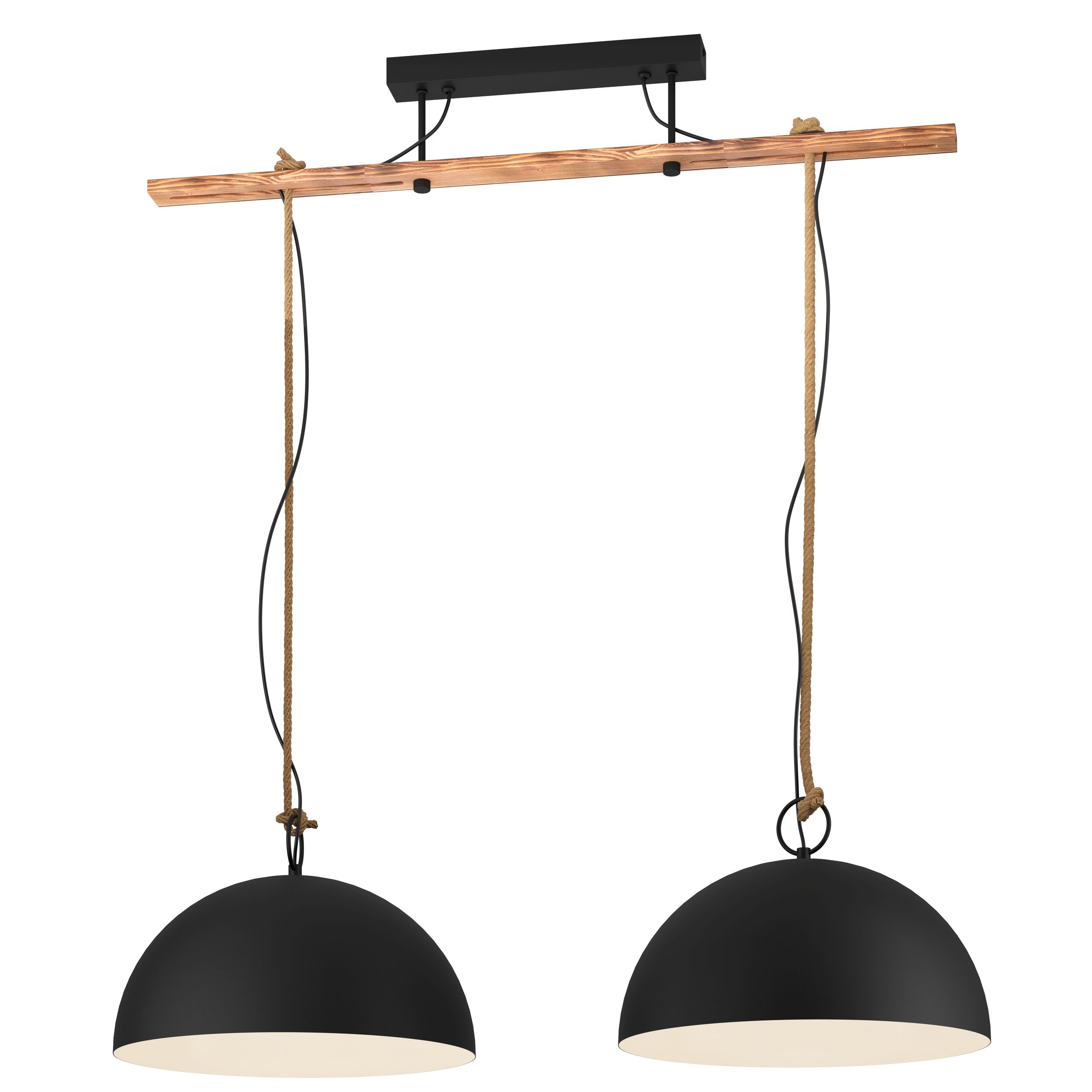 EGLO pendant light Hodsoll, 2-Light Hanging Lamp Vintage Industrial Retro