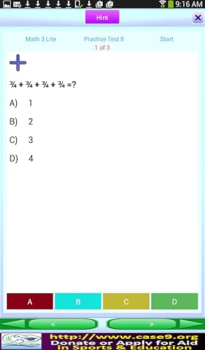 QVprep Lite Math Grade 3 Practice Tests with Video Hints