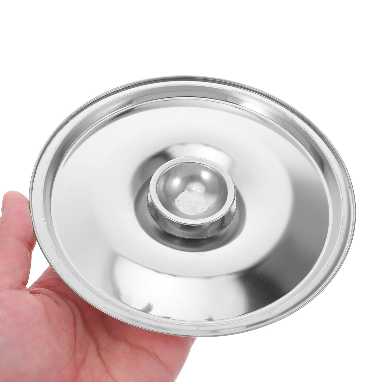 Set 5 Coperchi Per Pentole In Acciaio Inox 12 Cm – Resistenti Al Calore, Adatti Per Condimenti, Olio E Contenitori – Ideali Per Cucine Professionali
