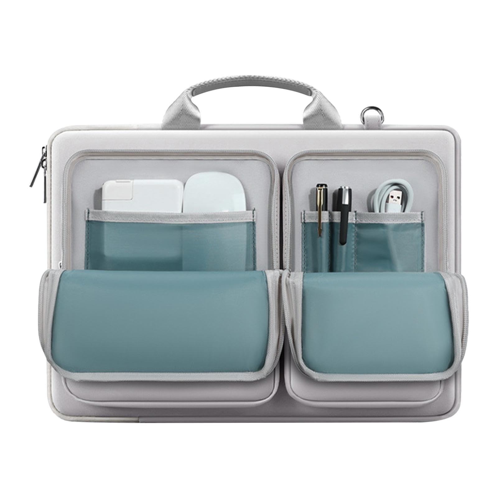 Bolsa para laptop ligera y protectora bolsa de transporte para netbook con asa color Gray 8