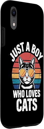 Miniatura 3 de Just A Boy Who Loves Cats Feline Enthusiast Pet Cat Parents Case for iPhone XR