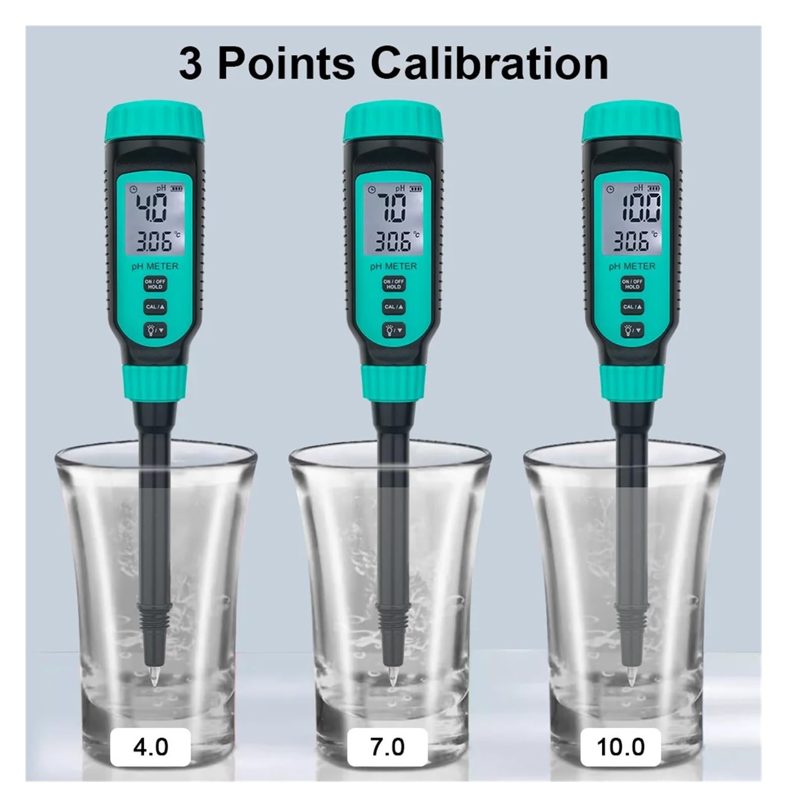 Misuratore PH 4 In 1 Tester Del Terreno Display LCD Retroilluminato Portatile For Pane Liquido Pasticceria Acidimetro Professionale Misurazione Accurata