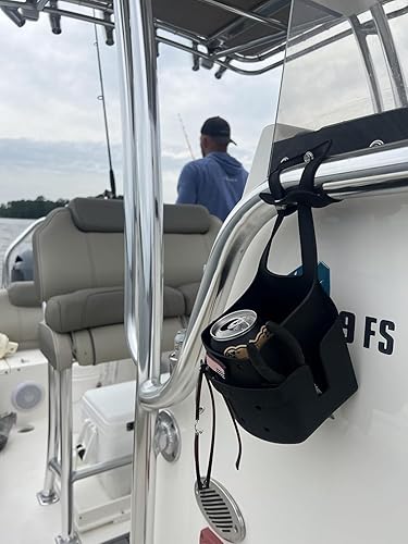 Miniatura 6 de Drink Keeper - Soporte universal XL para tazas de bebidas, extra grande con bolsillos laterales para teléfono, perfecto para silla de playa o sala