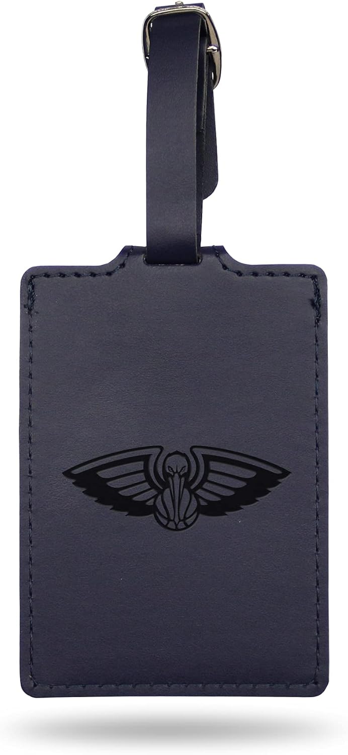 Rico Industries NBA Philadelphia 76ers Blue Laser Engraved Ultra Suede Luggage Tag - Includes ID Card