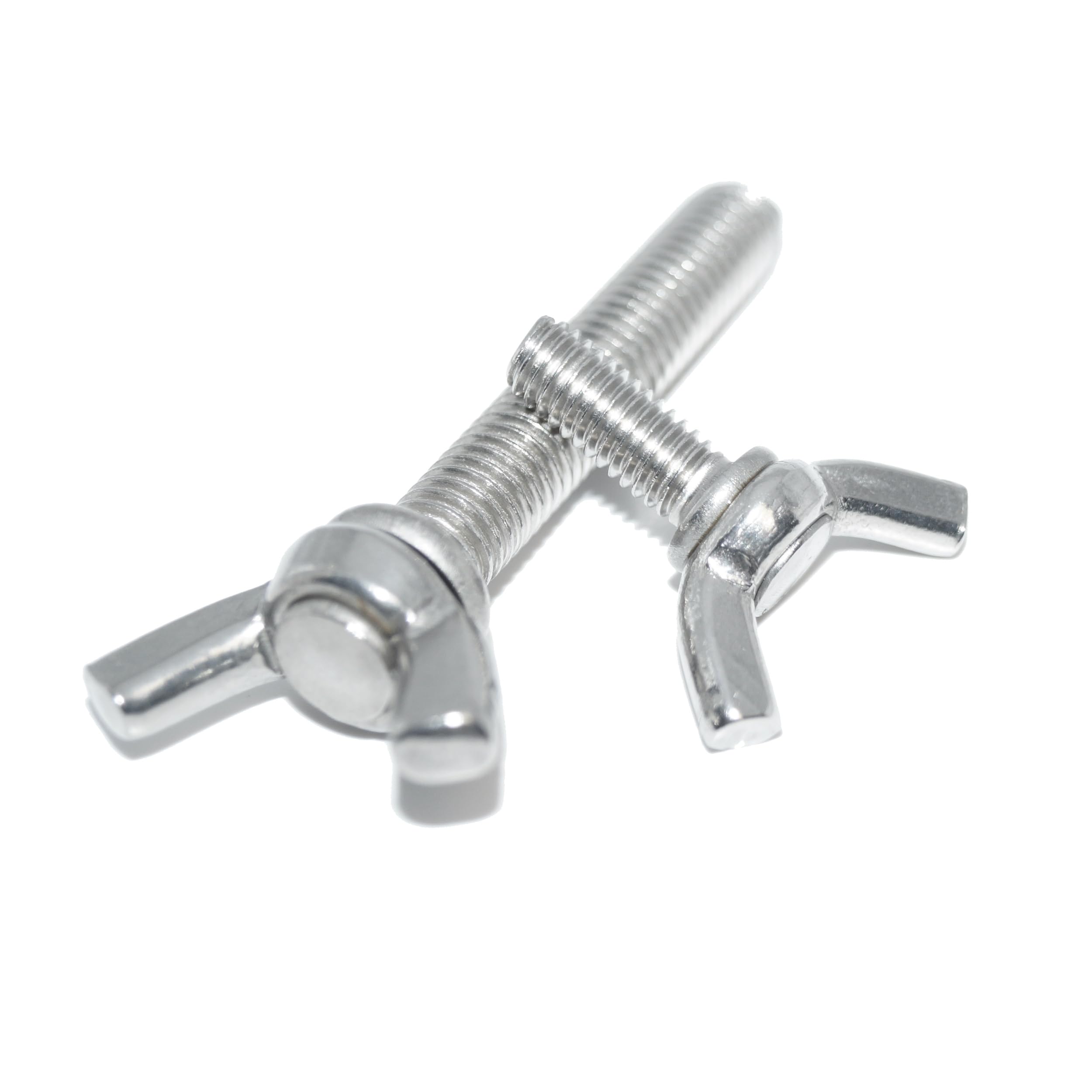 Tornillos de mariposa M3 x 30, 15 unidades, A2, acero inoxidable, según DIN 318, similar a DIN 316 AF, forma americana, forma cuadrada