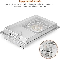 Vista 6 de Stanbroil Built-in Single Side Burner for Outdoor Kitchen, 304 Stainless Steel Grilling Side Burners - Liquid Propane Only