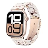 Compatible With Apple Watch Band Resin Strap Bracelet Wristband Thin Lightweight Replacement For iWatch Bands Series Ultra 11 10 9 8 7 6 5 4 3 2 1 SE for Women Men