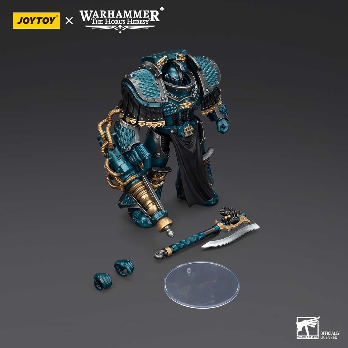 TOYVERSE JOYTOY 1/18 Actionfigur Warhammer The Horus Heresy, Alpha Legion Lernaean Terminator mit Umwandlung Beam Canon, bewegliche Gelenke, Charaktermodell