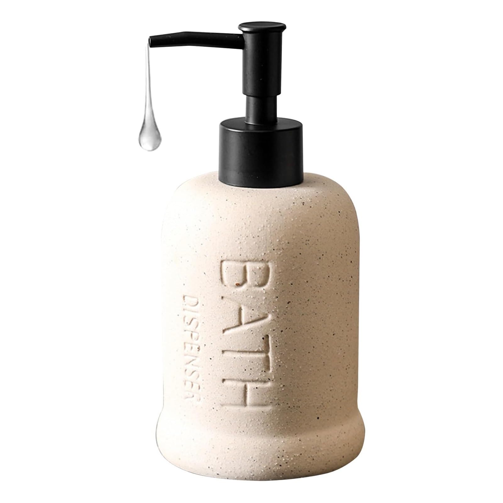 Tskiqqlq Beige With Black Bump Dispensing Hand Soap Dispenser Bathroom Farmhouse Dish Dispensers For Kitchen Decoracion Para Cocina