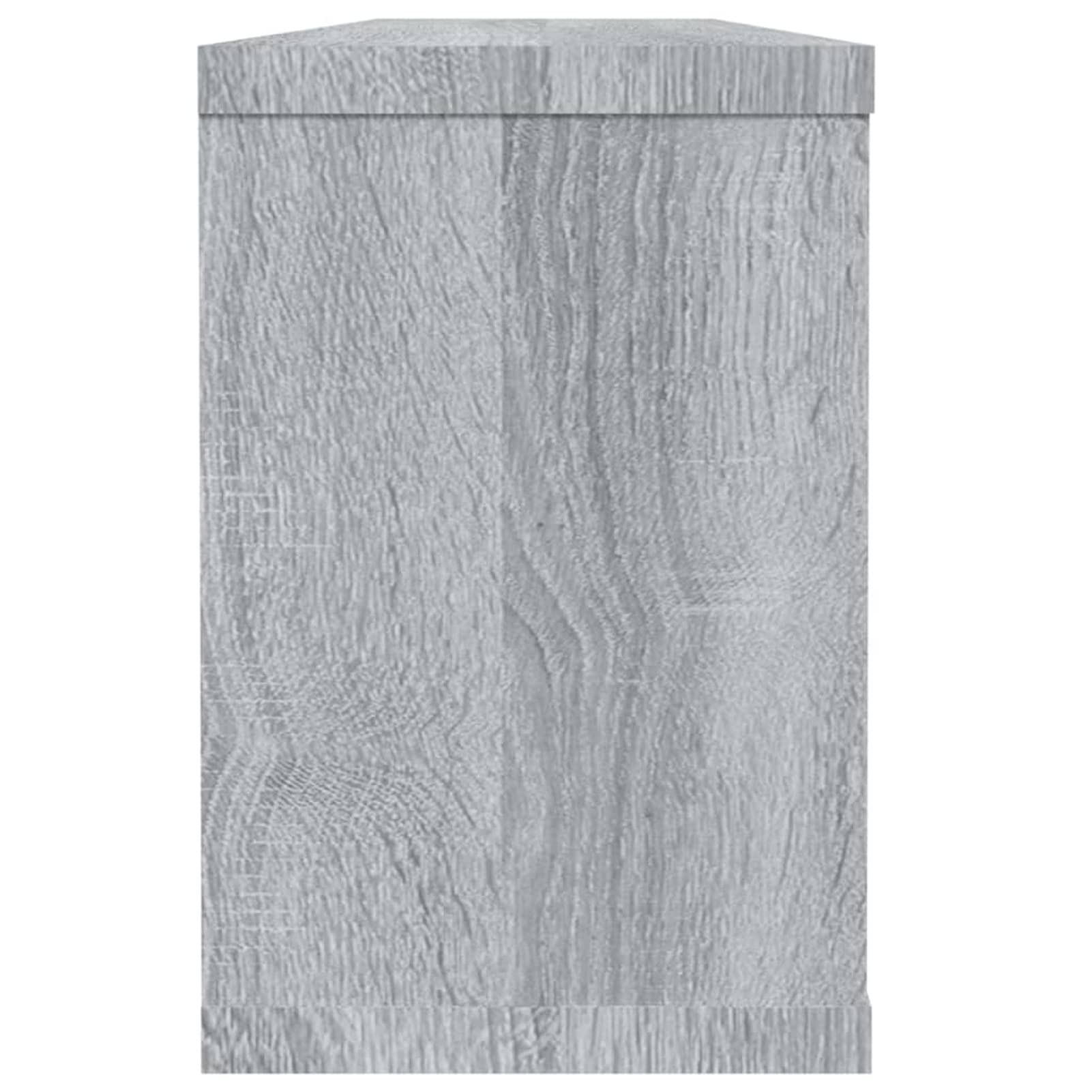 Mensole Cubo Muro 6 pz Grigio Sonoma 60x15x23 Legno Multistrato,Set Mensole da Muro,Cubi Arredo,Mensole Cubo,Cubi da Parete