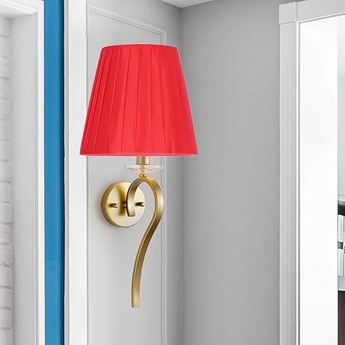 Miniatura 7 de Juego de 6 pantallas de lámpara de araña, modernas y pequeñas, cortinas de campana que se enganchan a la bombilla roja para lámpara de piso de