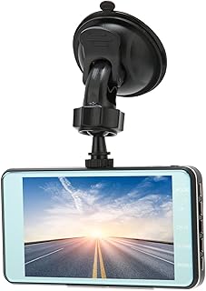 ASHATA Dash Cam para carros 1080P HD Câmera de painel de carro, Gravador de câmera de carro Câmera de painel de tela sensível ao toque de 4 polegadas com lente dupla traseira frontal e ângulo de 170°, para monitoramento de estacionamento