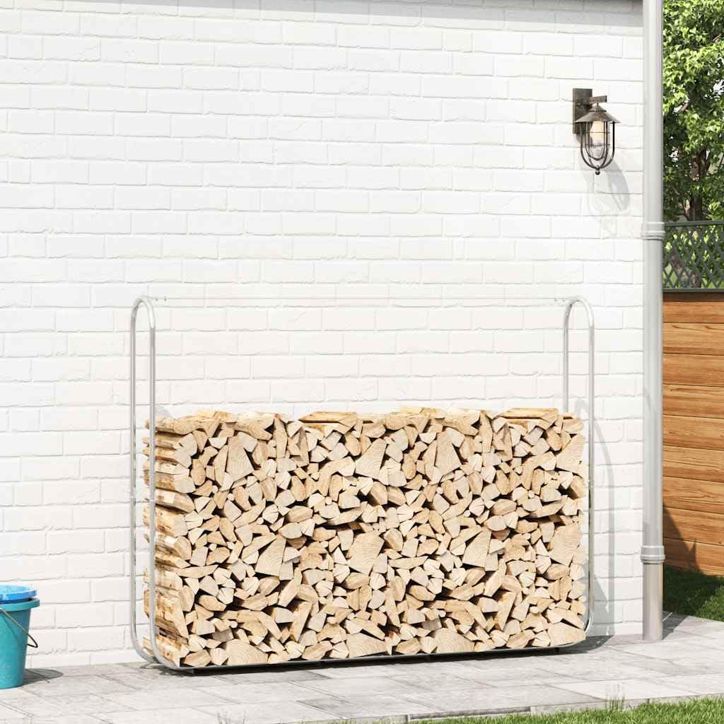 Homgoday Drzewa opałowe z drutem stalowym 200x25x150 cm Stal ocynkowana