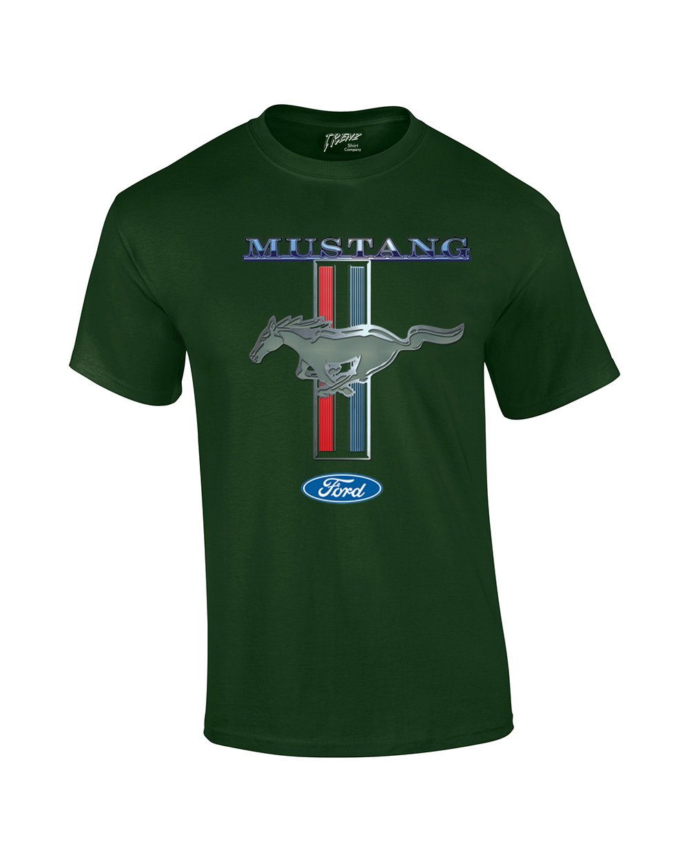 Trenz Shirt CompanyFord Mustang Tee Shirt Ford Mustang Pony & Stripes